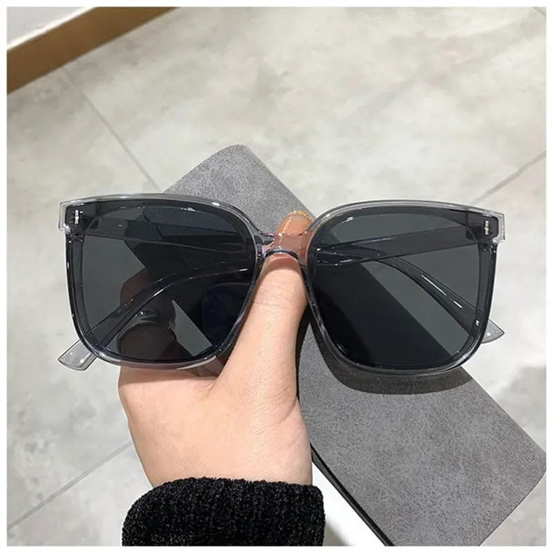 Image of IFLASH Oversized Polarized Square Sunglasses for Women Men Vintage Glasses with Flat Lens Fashion Stylish Shades
