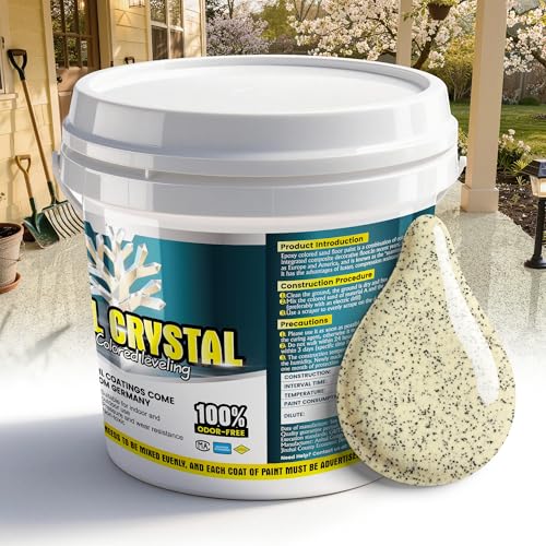 Coral Crystal Epoxy Colored Sand Floor Paint Self Leveling210 Fl Oz