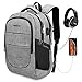 Produktbild 17,3 Zoll Laptop Rucksack Wasserdicht Herren Notebook Backpack Damen Schulrucksack 45L Anti Diebstahl Daypacks mit USB-Anschluss für Männer Jungen - Grau