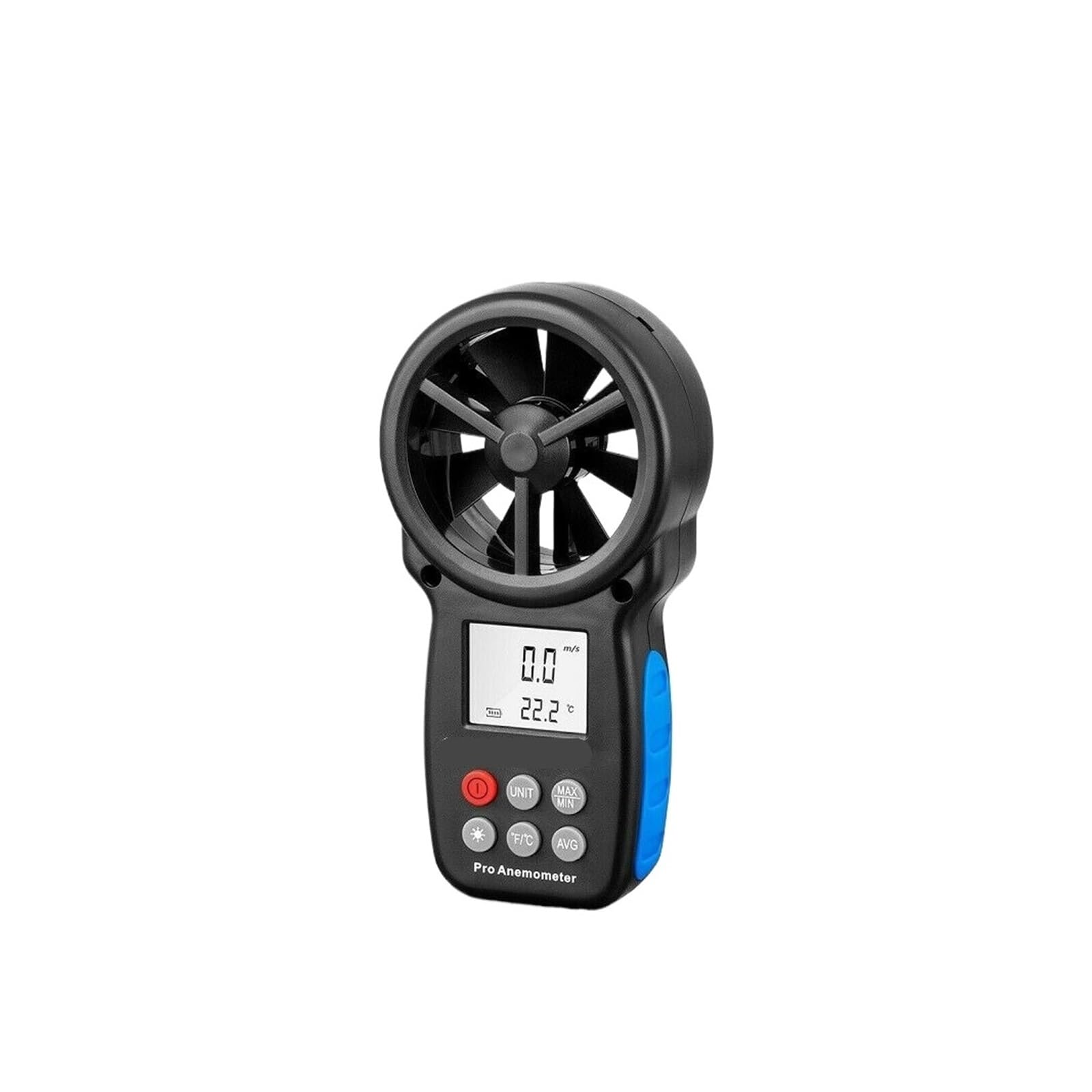 -866B Anemómetro digital Medidor de flujo portátil, Anemómetro for medir la velocidad del viento