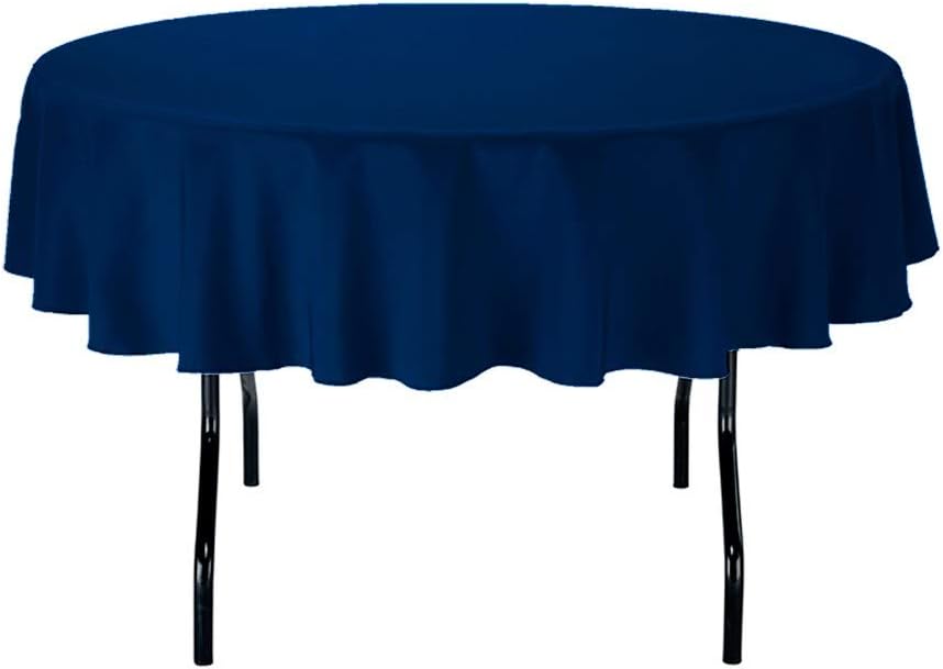 Holiday Deals 🛒 Craft And Party - 10 pcs Round Tablecloth for Home, Party, Wedding or Restaurant Use. (Navy Blue, 70 Round) New Arrivals Craft And Party - 10 pcs Round Tablecloth for Home, Party, Wedding or Restaurant Use. (Navy Blue, 70 Round)