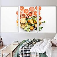 3 Piece Framed Canvas Wall Art Colorful Fruit Canvas Prints Home Artwork Decoration for Living Room,Bedroom - 16