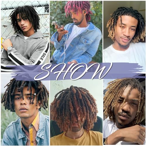 Tophr Dreadlock Wig For Men 12 Inch Short Dreadlock Wigs Wear And Go For Daily Or Party thumb #5