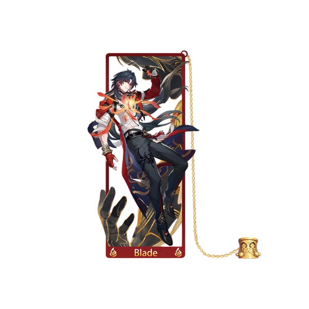 1PC Honkai: Star Rail Figure Metal Bookmark Game Bookmark with Chain Stationery Gift (sty 10)