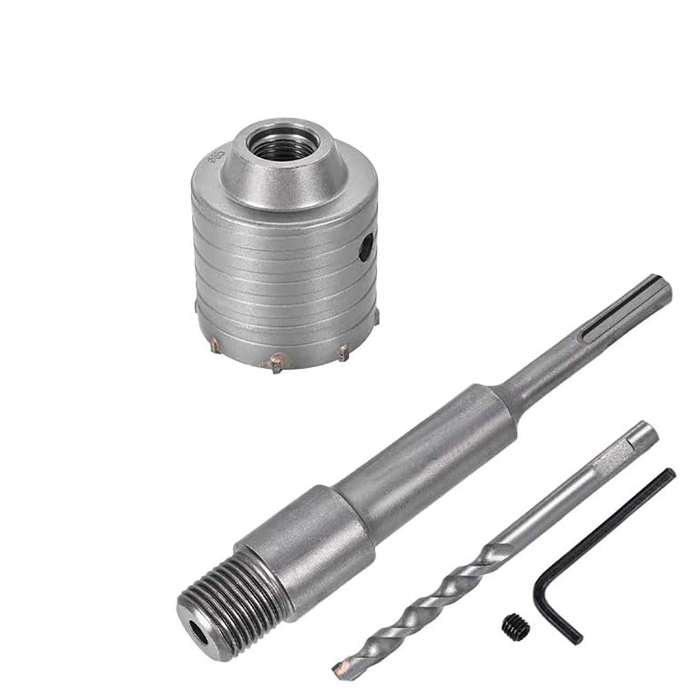 See full amazon price history chart for UPTODATETOOLS Wall Hole Drill Bit 65mm Concrete Cement Stone Hole Saw Cutter 290mm Drilling Depth Round Shank with Connecting Rod Drill for SDS X4 Impact Drill UPTODATETOOLS Wall Hole Drill Bit 65mm Concrete Cement Stone Hole Saw Cutter 290mm Drilling Depth Round Shank with Connecting Rod Drill for SDS X4 Impact Drill (B0D3L71H15) Amazon Price History, Amazon Price Tracker