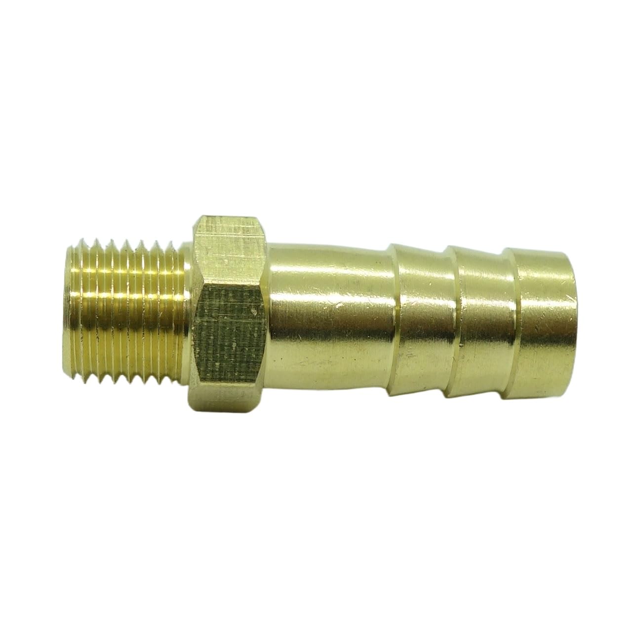 CDQBWKJGFJ 2 Pcs M10 x 1 Metric Male To Barb 3/8" or 10mm Hose ID Brass Barbed Fitting Air Fuel Gas Boat