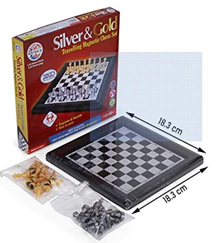 Silver Gold Magnetic Chess Travelling (B08525RHP5) Amazon Price History, Amazon Price Tracker