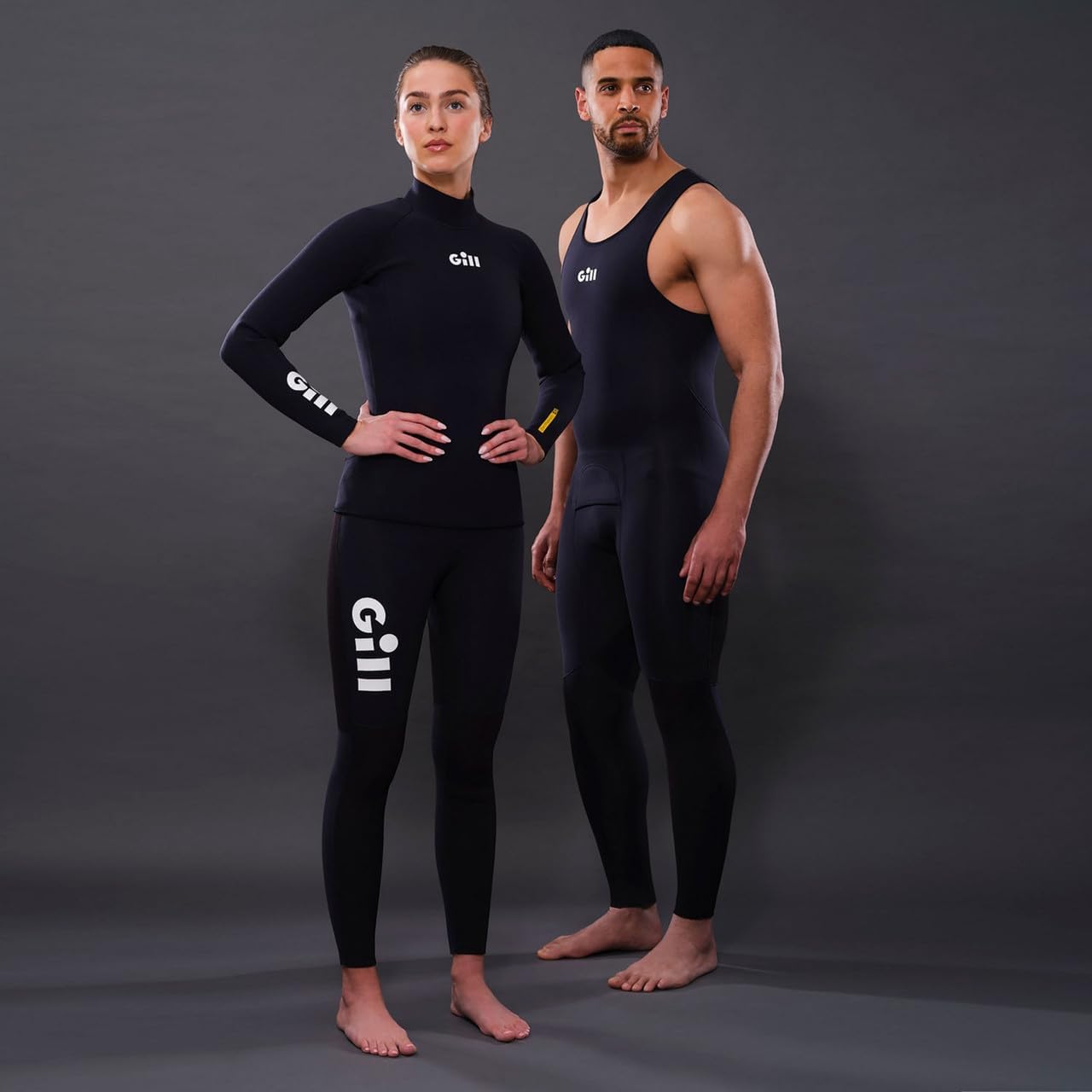 Gill Mens Zentherm 2.0 Long John Wetsuit - 3mm Stretch Neoprene for All Water Sports Sailing Paddle Board Swimming SUP