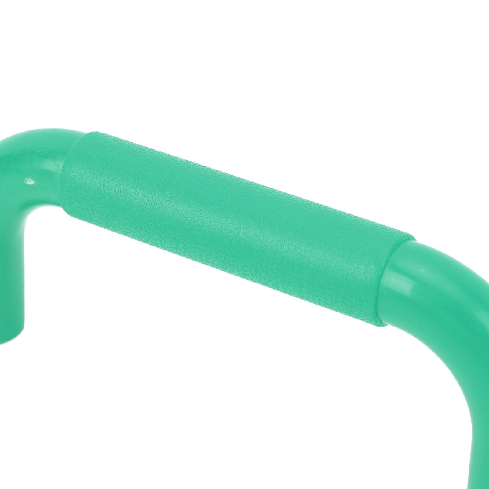 2 szt. Bezpiecznych Uchwytów na Plac Zabaw, Profesjonalne Bezpieczne Uchwyty do Rąk o Dużych Rozmiarach, Drążki Wspinaczkowe do Domku Zabaw i Domku na Drzewie (GREEN)