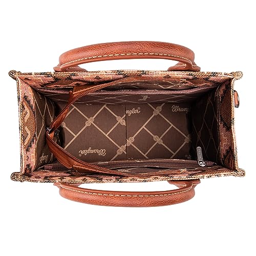 Image of Wrangler Purse Western Aztec Tote Bag Women Top Handle Handbags with Detachable Strap | Western