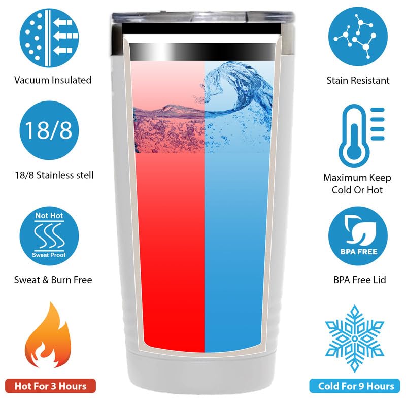 Flairy Land Scuba Diving Tumbler 20oz Silver -My Therapy B - Scuba Diver Instructor Snorkeler Free Diving Swimmer
