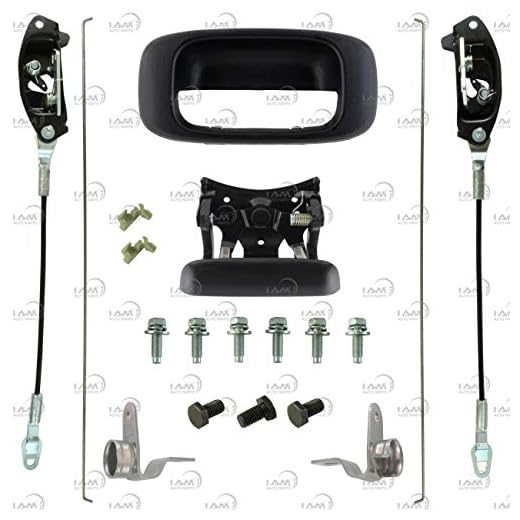 IAMAUTO 69953 Tailgate Hardware & Rebuild Kit Handle,Bezel,Latches,Cables,Rods etc. for 1999-2006 Chevrolet Silverado and GMC Sierra