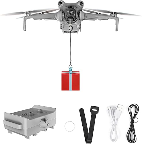 Airdrop - Sistema de carga útil para DJI Mini 4 Pro Drone Airdrop Transporte Entrega Liberación Dispositivo Lanzador de Clip para Mini 4 Pro