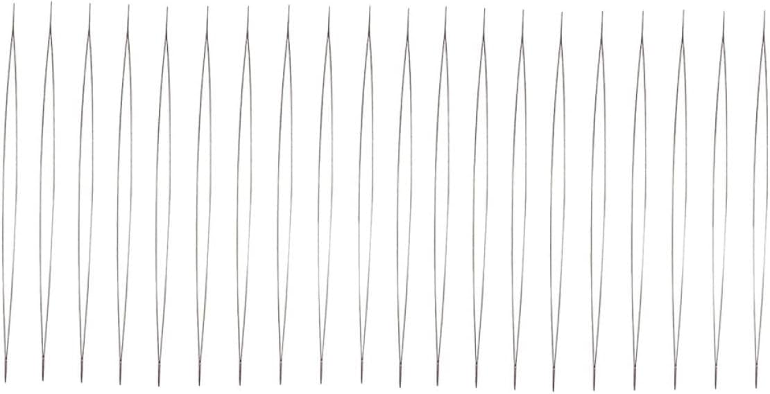 Hohopeti 20pcs DIY Beading Needles Big Eye Stitching Needles for Adults Metal Embroidery Crochet Accessories