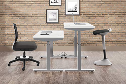 Image of basyx by HON Perch Stool, Sit to Stand Backless Stool for Office Desk, Black (HVLPERCH)