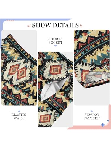 Vintage Aztec Boho Boys Pants for Kids Jogger Pants with Pockets S4