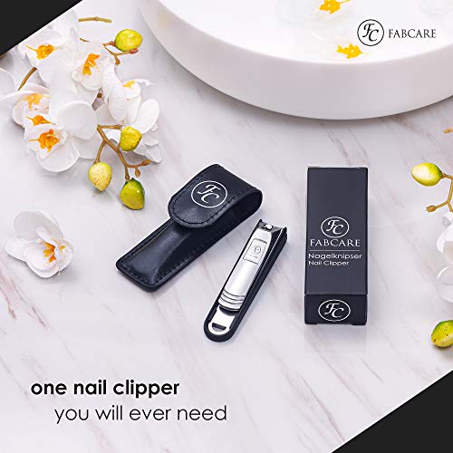 FABCARE Nagelknipper met Nagelvanger en geïntegreerde Nagelvijl - incl. Etui en E-book - extra scherp en duurzaam… - Afbeelding 6