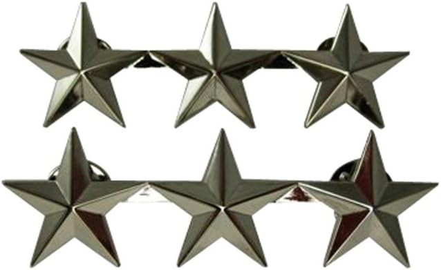Epic Militaria Reproduction WW2 US Military 3 Star Lieutenant General Rank Badge