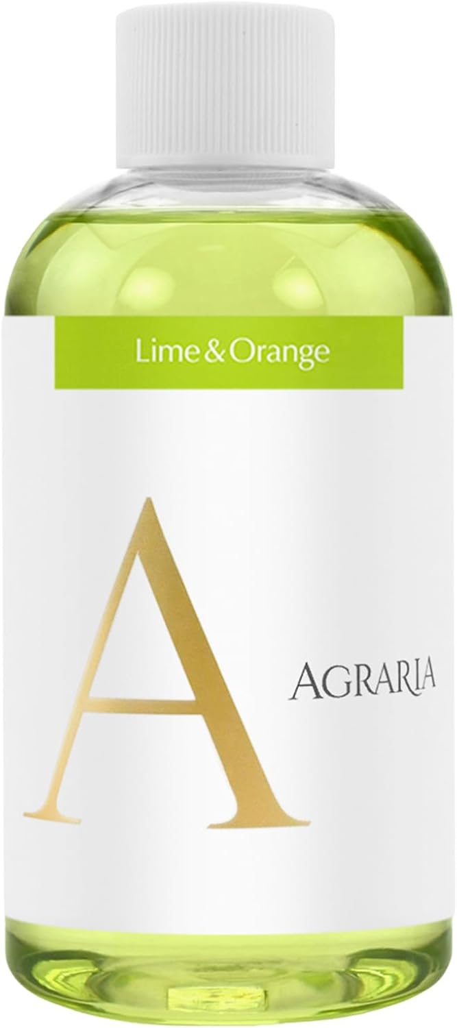 AGRARIA Reed Diffuser Refill, Scented Oil Home Fragrance, Reed Oil Diffuser Gift Set for All Occasions, Lime & Orange, 2 oz