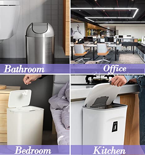 Image of 3 Gallon 120pcs (Fit 3-3.2 Gal) Small Clear Trash BagsPlastic Strong Clear Garbage Bags,Bathroom Trash Can Bin Liners,Waste Basket Liner,Fit 10-13 Liter, 3 Gallon,3.2Gallon