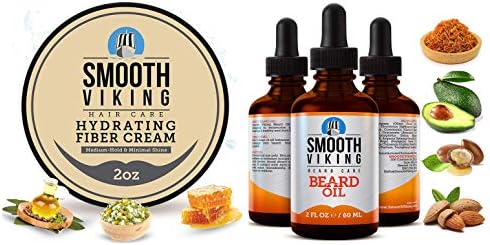 Amazon.com : Smooth Viking Hydrating Fiber Cream and Beard Oil ...
