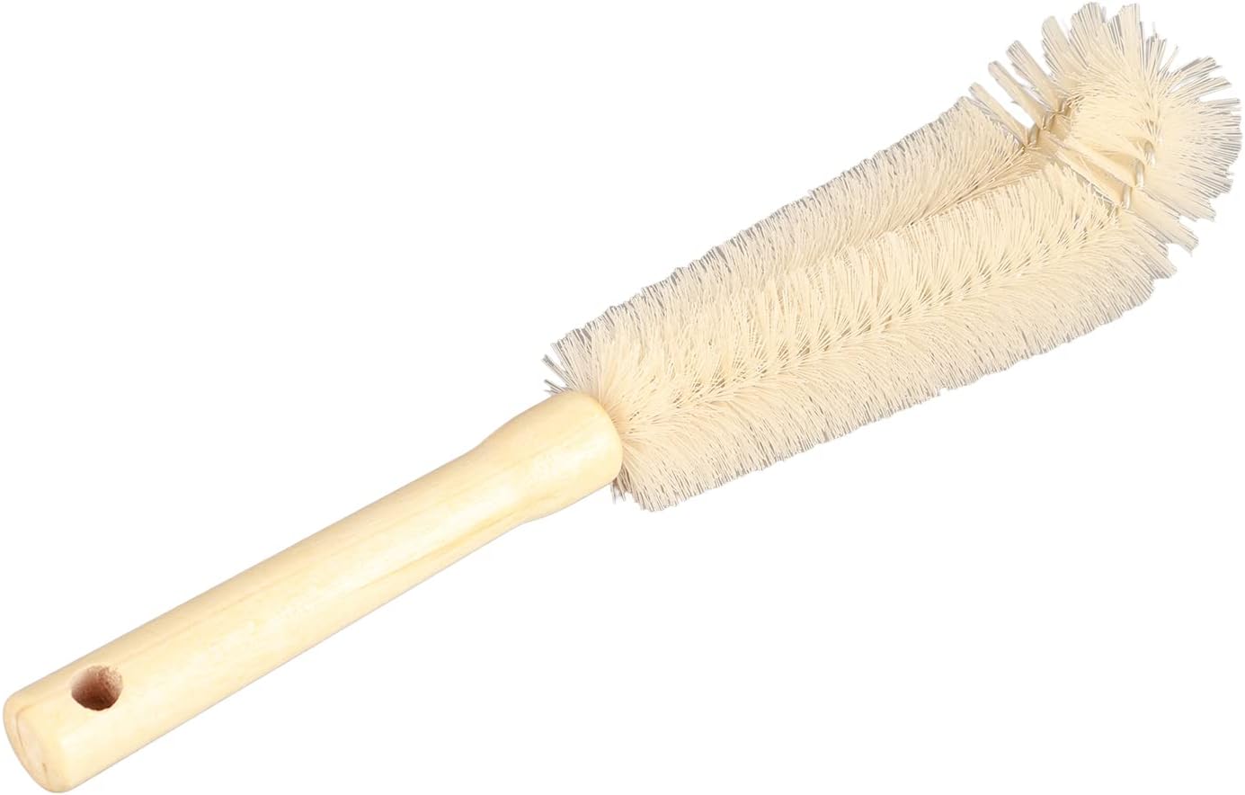 Cepillo limpiador de botellas con mango largo de madera, cepillo para botella de agua, cepillo de cocina para biberón, taza, jarra, tetera, botellas