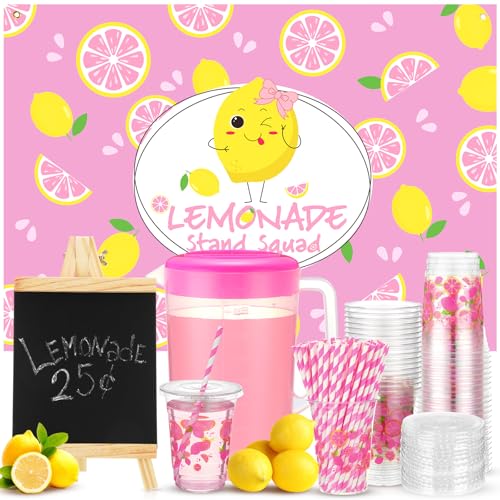 Bokon Lemonade Stand Supplies Include 100 Pcs Lemonade Cups with ...