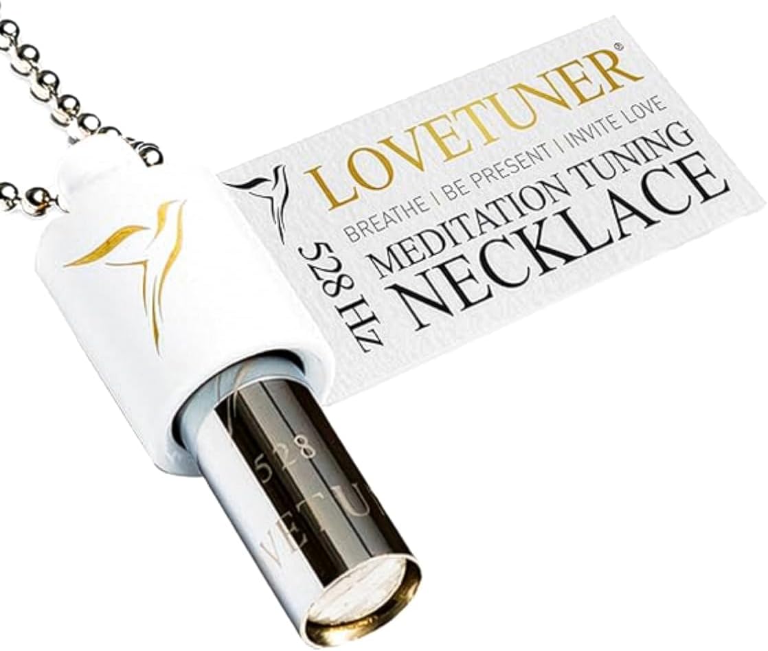 LOVETUNER 528Hz Breathing Necklace for Stress Relief, Mindfulness & Meditation | Sound Healing Whistle for Anxiety, Focus, Calm & Relaxation | Emotional Wellness, Inner Peace & Balance Necklace