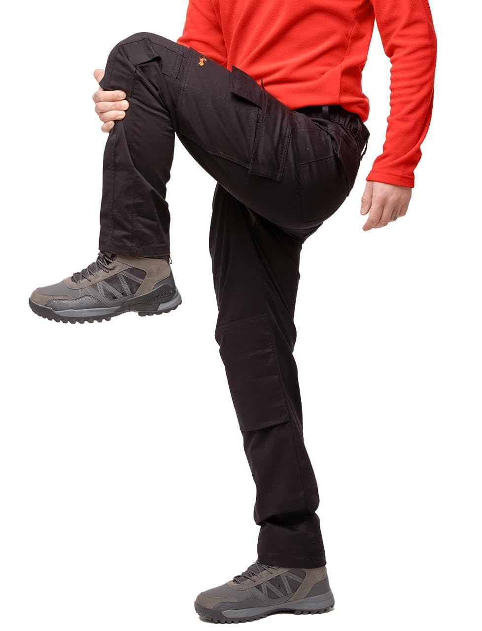 strongAnt Pantalones de Trabajo de Carga elástica con Rodilleras, Bolsillos y Cremallera para Hombre — view 16