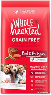 WholeHearted Grain Free All Life Stages Beef & Pea Formula Dry Dog Food 25 lbs.