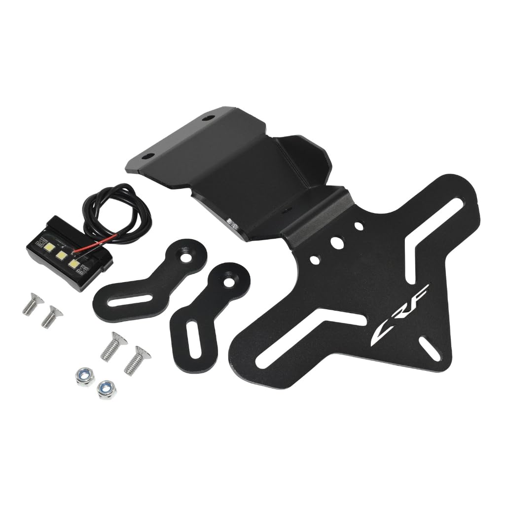 Soporte ligero para matrícula trasera CRF250L CRF300L con LED integrado y estética mejorada