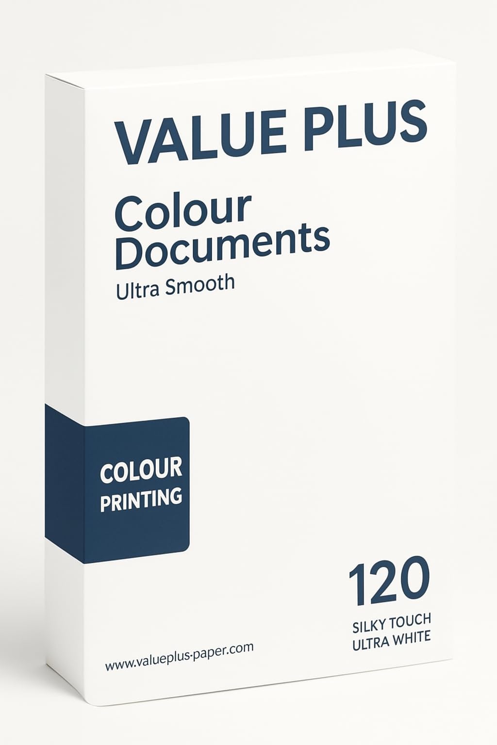 Value Plus Colour Documents A4 Printer Paper Multi-Purpose Paper - Photocopier White 120gsm (250 Sheets)