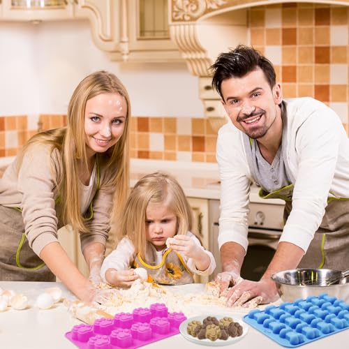 Backmatte Hundekekse, 6 Stück Hundeleckerli Silikonform, Backmatten Für Hundeleckerlies Mit Bürste Und Schaber, Bpa-Frei, Antihaftbeschichtung, Für Diy Hundeleckerlis, Schokolade, Kekse, Eiswürfel