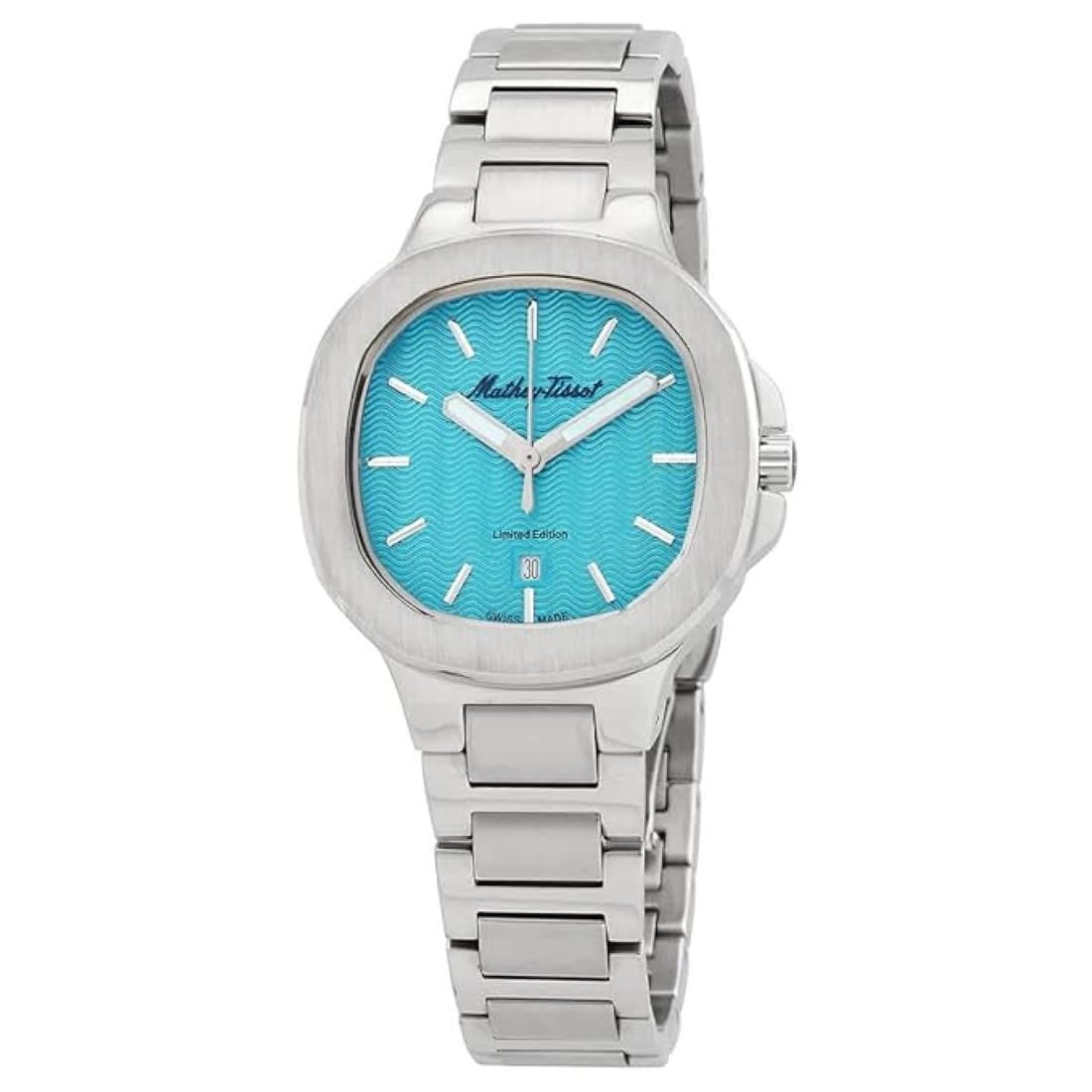Mathey-Tissot Stainless Steel Blue Dial Quartz Analogue Watch for Women - D152Ti, Silver Band (B0BCP4J6YD) Amazon Price History, Amazon Price Tracker