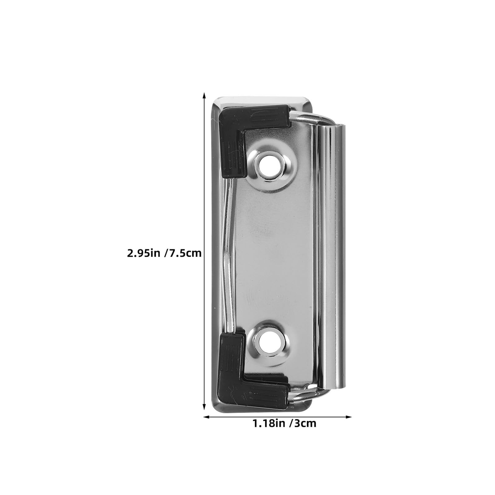 SUPVOX Clips Metálicos para Portapapeles Escolares de Hierro con Patas de Goma Antideslizantes, 30 Unidades Resistentes y Montables para Documentos y Papelería