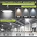 Hylele UFO LED High Bay Lights 200W 32000LM/150W/100W 6000K/5000K/4000K Adjustable 0-10V Dimmable Commercial Bay Lighting 100-277V Plug&Play for Factory Warehouse Garage Workshop, 5 Pack