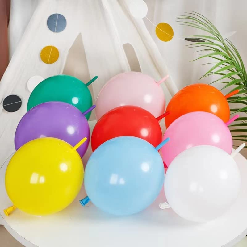 Ballons en latex à maillons rapides rose clair de 15 cm pour arche de mariage féerique - 6