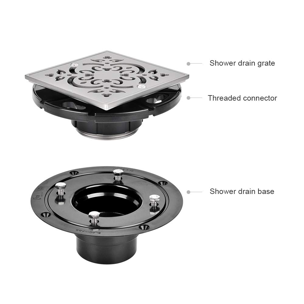 Desagüe De Piso De Acero Inoxidable 304 – Cuadrado 100x100 Mm, Con Rejilla Extraíble Anti-olor Y Anti-atascos