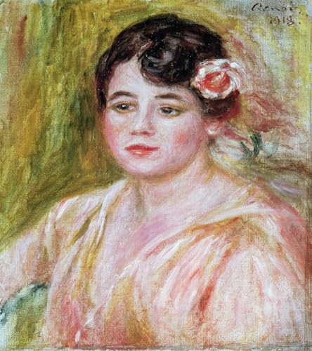Cuadro Ritratto di Adele Besson de Renoir en lienzo de 60x90cm para renovar paredes vacias