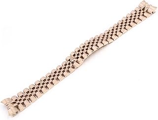 20mm 316L Steel Jubilee Silver Gold Two Tone Wrist Watch Strap Bracelet Solid Screw Links Curved End for Rolex Datejust Watchbands