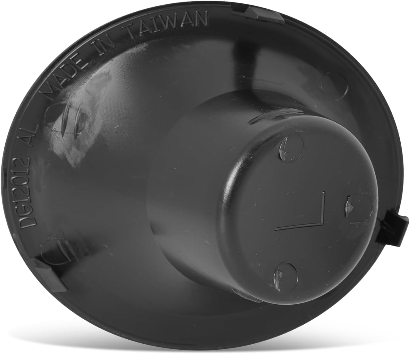 DAT AUTO PARTS Left Front Driver Side Fog Light Cover Replacement For 2015-2023 Dodge Challenger Black Textured Use For Cover w/Round Fog Hole CH1038212 68259661AA