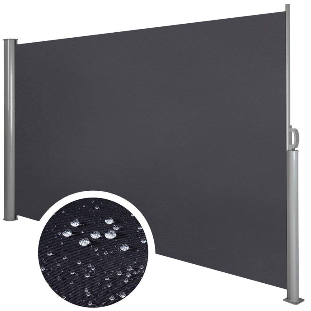 UISEBRT Tenda Laterale Avvolgibile per Balcone, Terrazza, Giardino, 180 x 300cm, Antracite