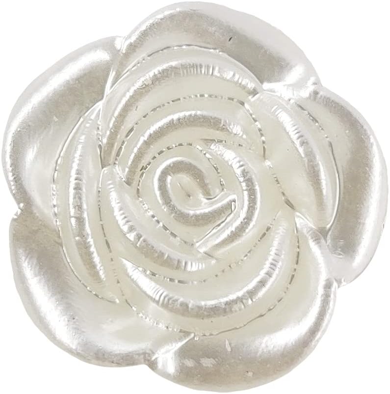 Decorative Resin Rose Sewing Buttons 20 Pcs - 16mm, 21/32"