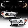 ACANII - for 2016-2022 Toyota Tacoma SR/SR5 [Upgrade TRD Style] Chrome Housing LED Strip Switchback Projector Headlights
