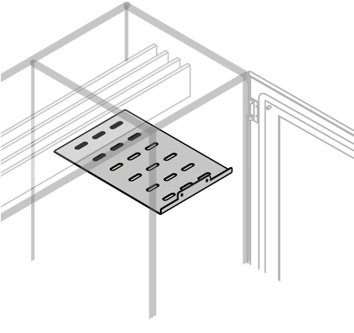 Ségrégation avant avec support intermédiaire 200x300mm ABB Entrelec pour armoire