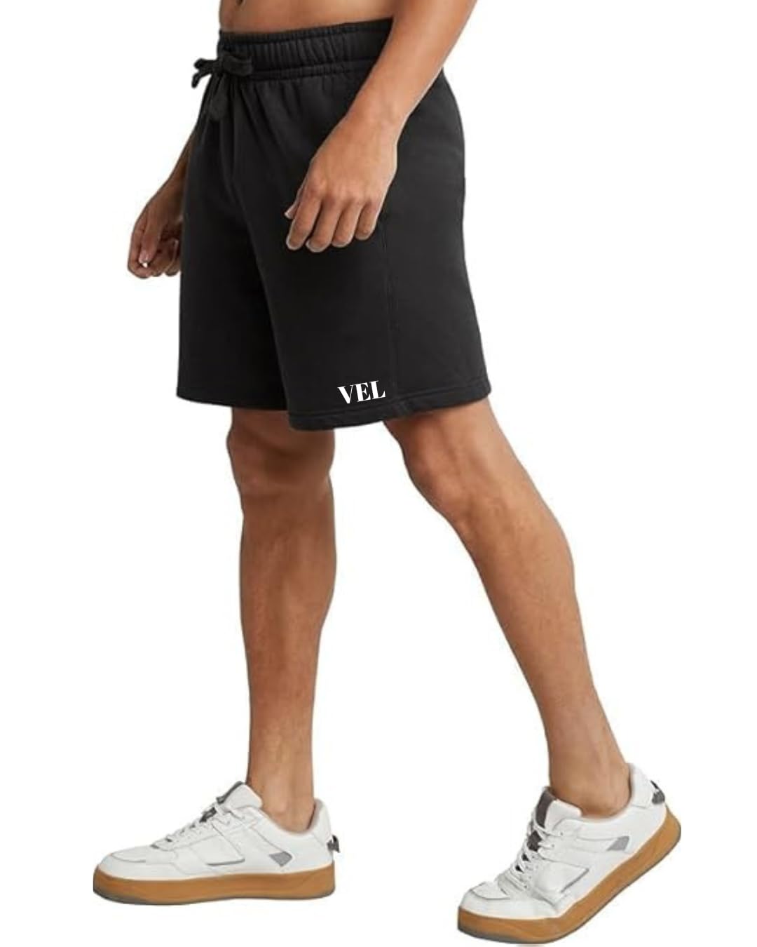 VEL Printed Zip Pocket Men's 240 GSM Pure Cotton Bermuda Shorts Regular Fit Solid Shorts (Pack of 1)-image-41