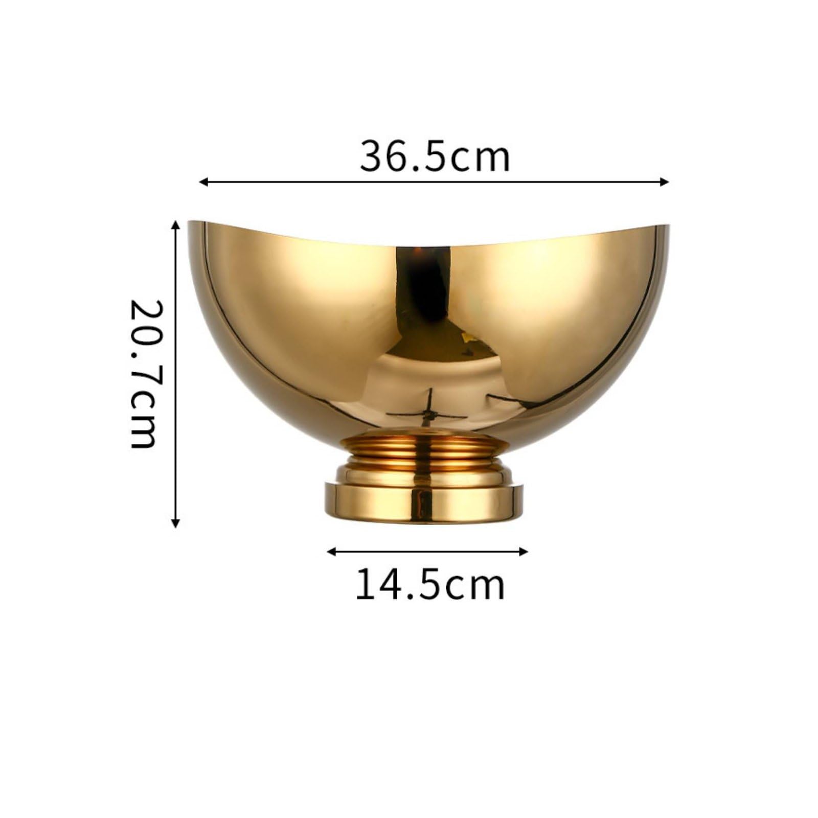 Seau à Champagne Seau à Glace Bassine à Boissons Rafraîchisseur à Vin en Acier Inoxydable à Grande avec Pédestal Stable Intérieur Lisse Facile, Or, size to 1