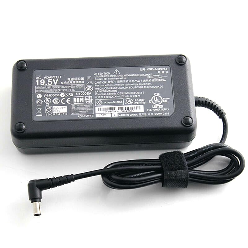 Chargeur VGP-AC19V54 150W haute performance pour ordinateur