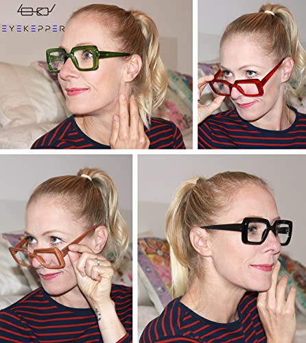 Image of Eyekepper Reading Glasses 3.0, 5 Pack Stylish, Readers for Women | Ladies Reader Eyeglasses, All-Day Comfort Spring Hinges, Fashion Womens Cheaters, Scratch Resistant for Work Crafts Reading