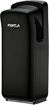 Vertical Hand Dryer - Hand Dryers for Commercial Bathrooms with HEPA Filter - Hand Dryer for Modern Home Bathrooms with High Speed Jet Air Motor Black